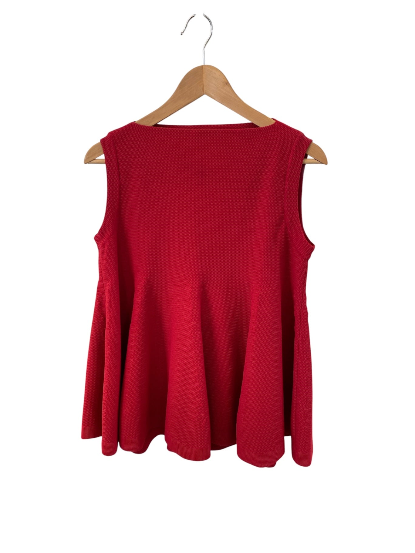 Pre-Loved Alaïa Peplum-Stricktop Rot