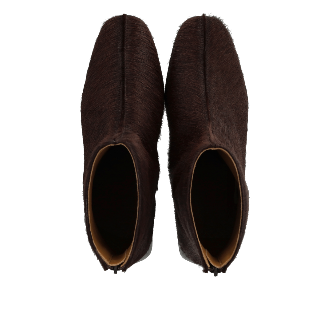 Angulus Pony Fur Boot Dunkelbraun