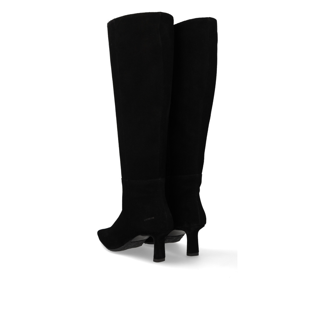 Angulus Stiefel mit hohem Schaft und Absatz Schwarz
