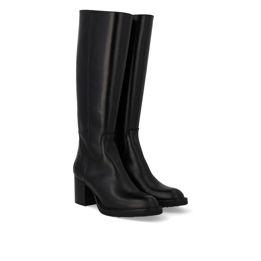 Angulus Stiefel mit hohem Schaft Schwarz