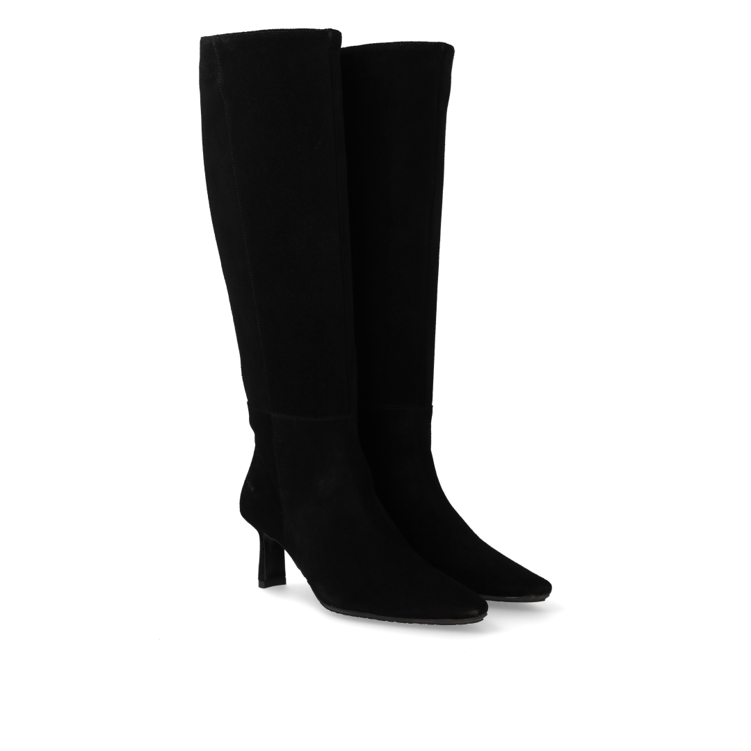 Angulus Stiefel mit hohem Schaft und Absatz Schwarz
