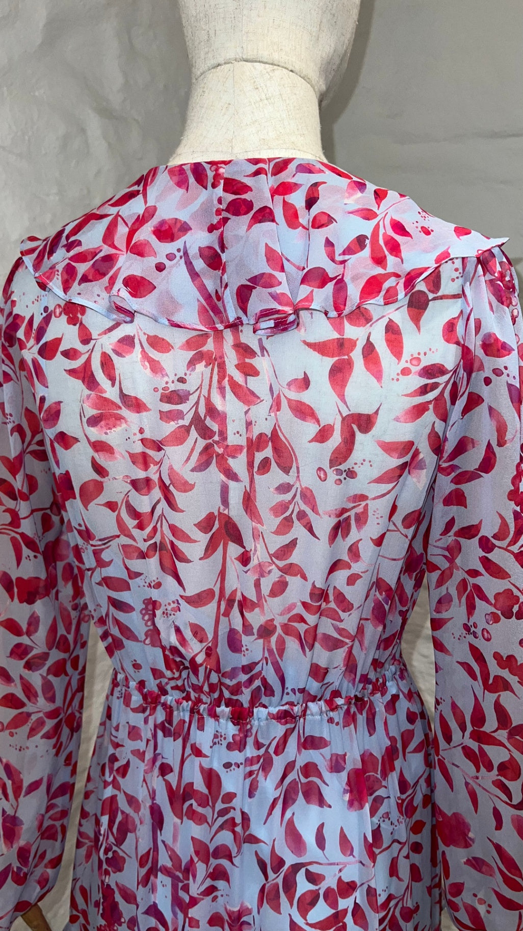 Pre-Loved Saloni Seidenkleid mit Floralprint