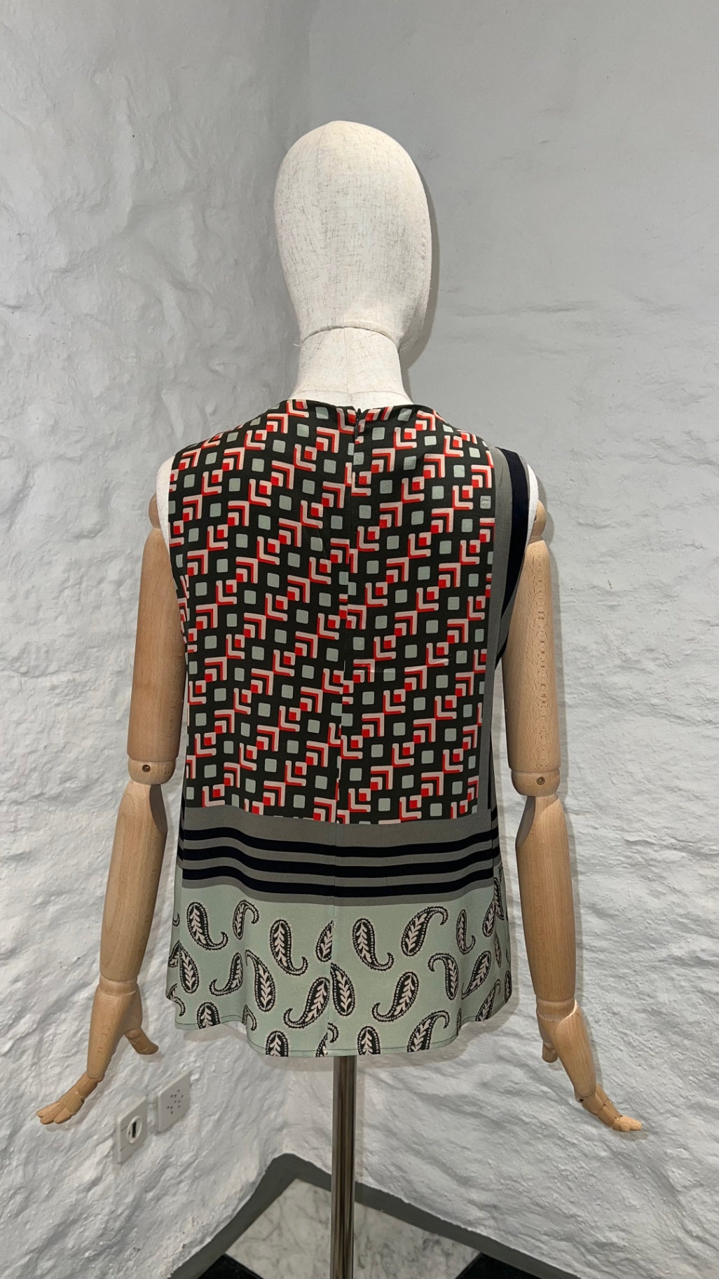 Pre-Loved Etro Top, Olive/Grün