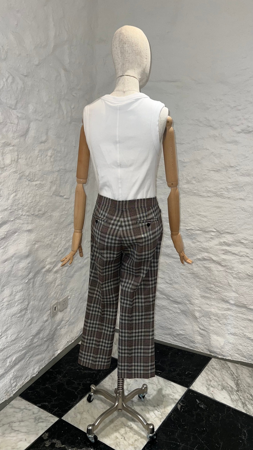 Pre-Loved Theory Glencheck-Hose