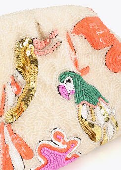 Lola Casademunt Perlenbesetzte Parrot Bag