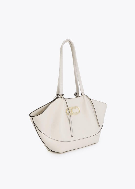 Lola Casademunt Kunstleder-Shopper mit geflochtenem Henkel