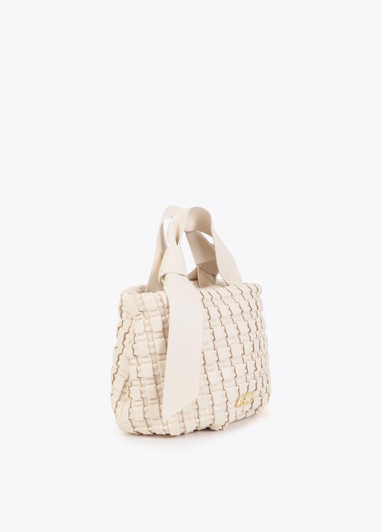 Lola Casademunt Geflochtene Tasche mit Schleife