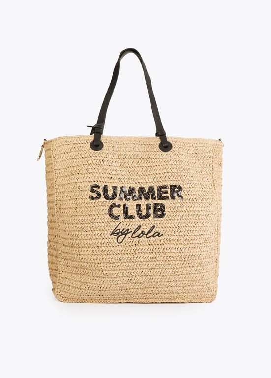 Lola Casademunt Summer Club Raffia Bag
