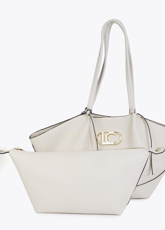 Lola Casademunt Kunstleder-Shopper mit geflochtenem Henkel