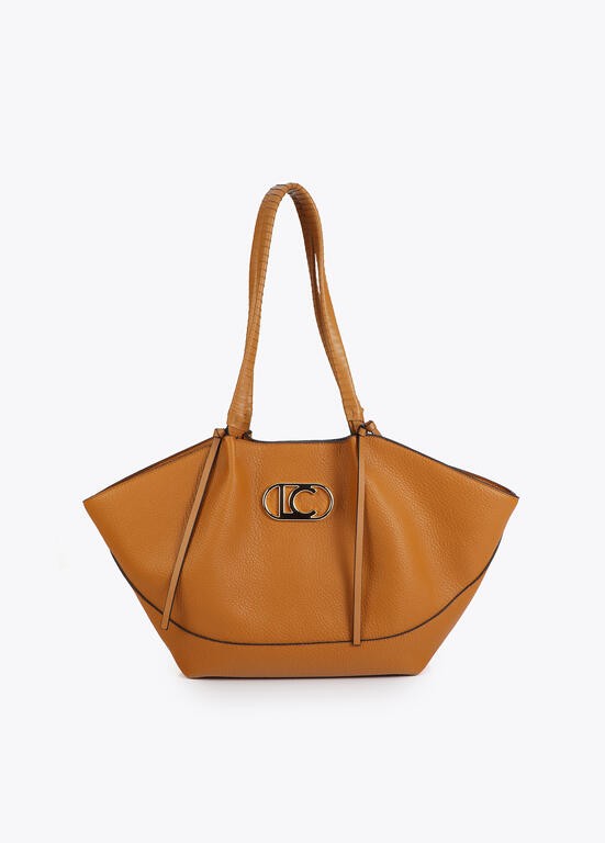 Lola Casademunt Kunstleder-Shopper mit geflochtenem Henkel