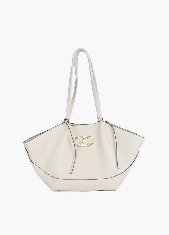 Lola Casademunt Kunstleder-Shopper mit geflochtenem Henkel