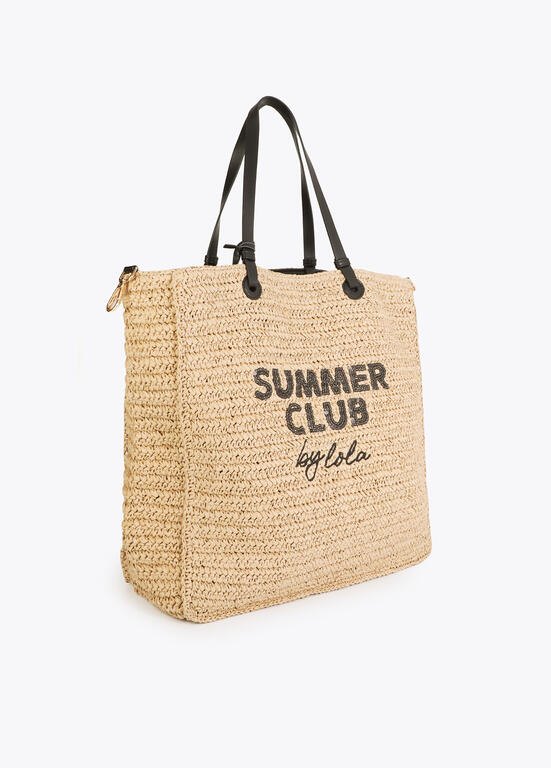 Lola Casademunt Summer Club Raffia Bag
