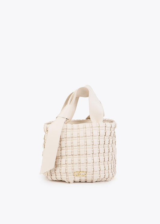 Lola Casademunt Geflochtene Tasche mit Schleife
