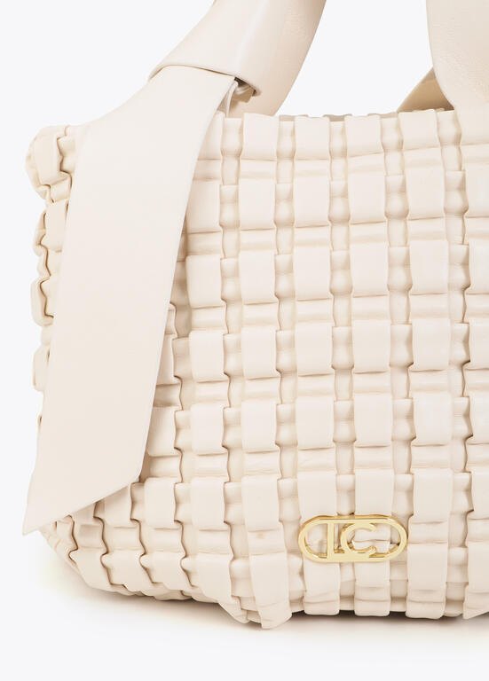 Lola Casademunt Geflochtene Tasche mit Schleife