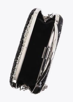 Lola Casademunt Gestreifte Pailletten-Clutch
