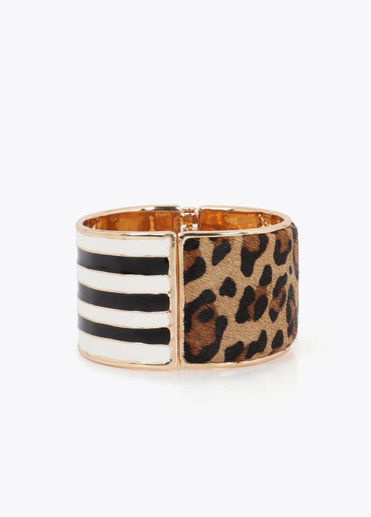 Lola Casademunt Animal Print Streifen-Armband
