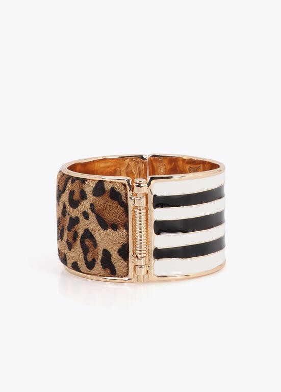 Lola Casademunt Animal Print Streifen-Armband
