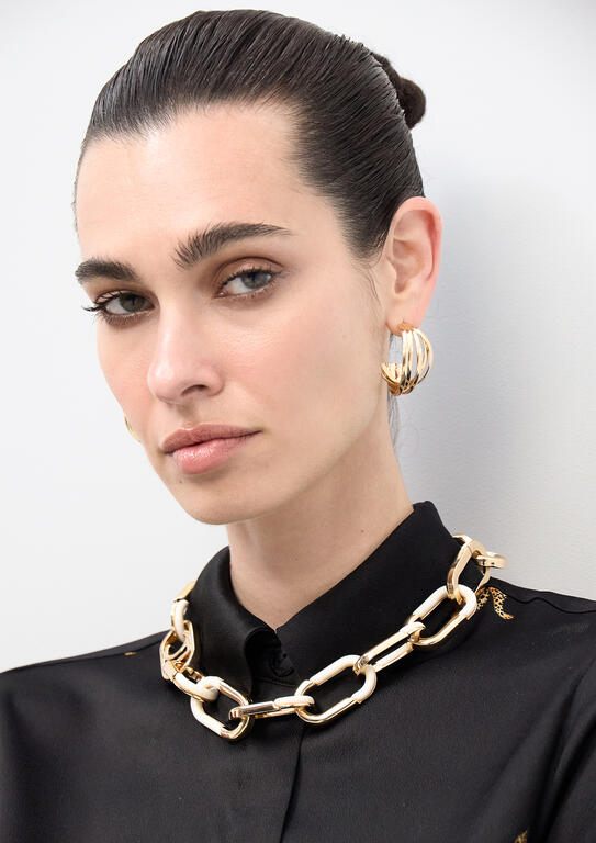 Lola Casademunt Gold-Acryl Ketten-Collier