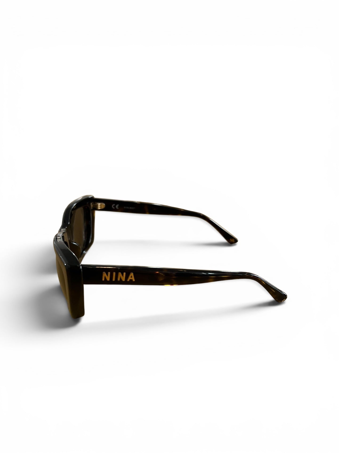 Pre-Loved Nina Ricci Sonnenbrille Havanna inkl. Etui