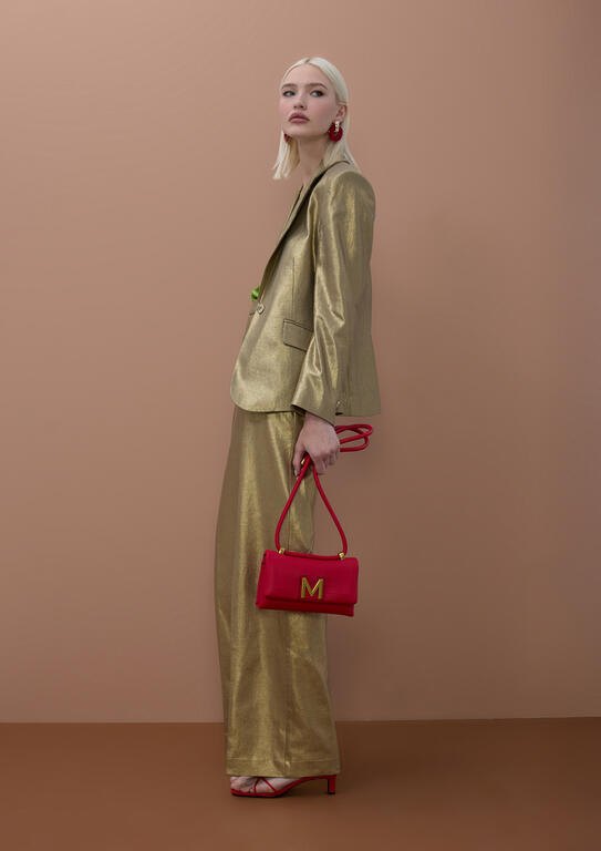 Lola Casademunt Taillierter Metallic-Blazer