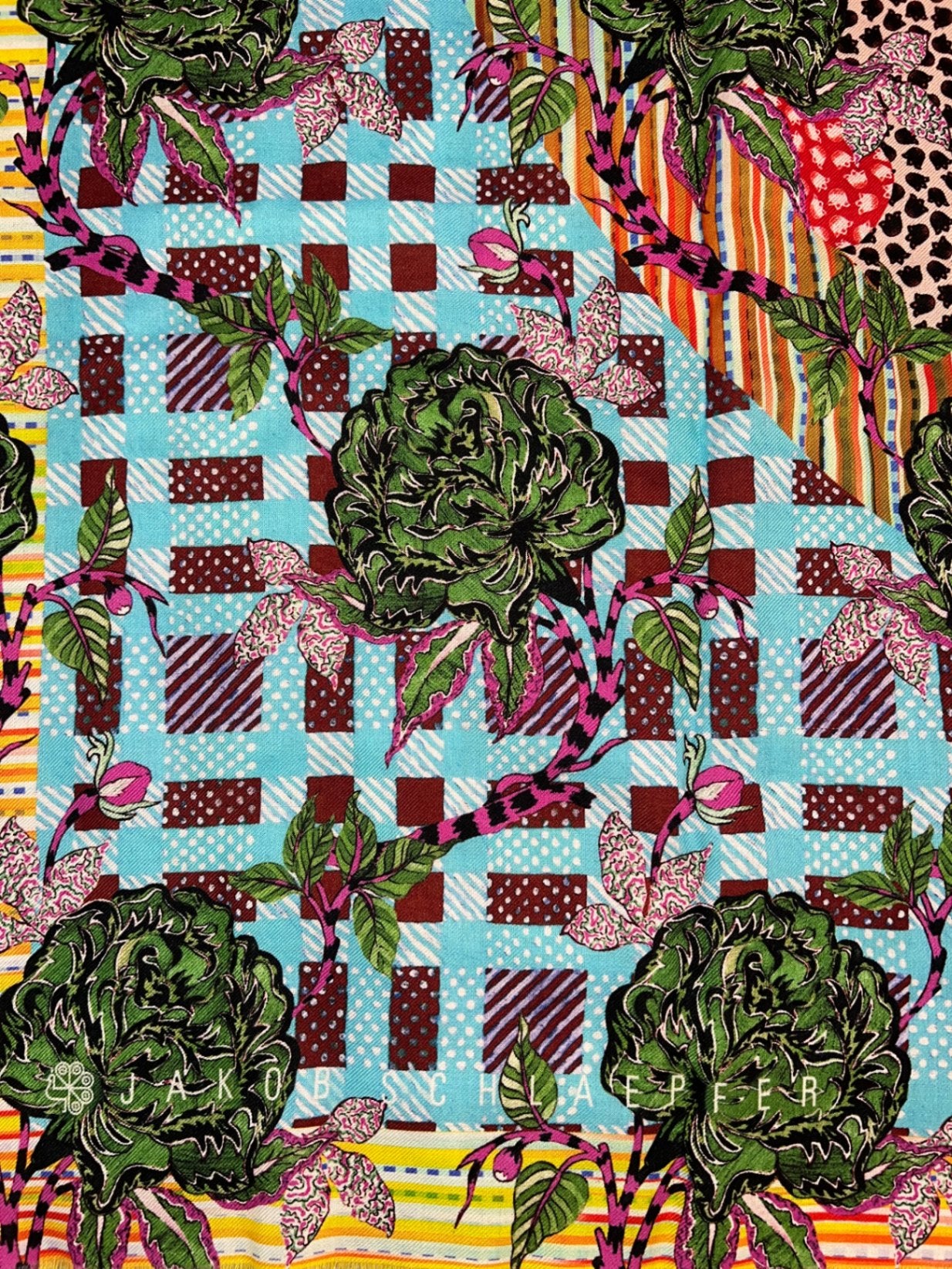Pre-Loved Jakob Schlaepfer Print-Foulard