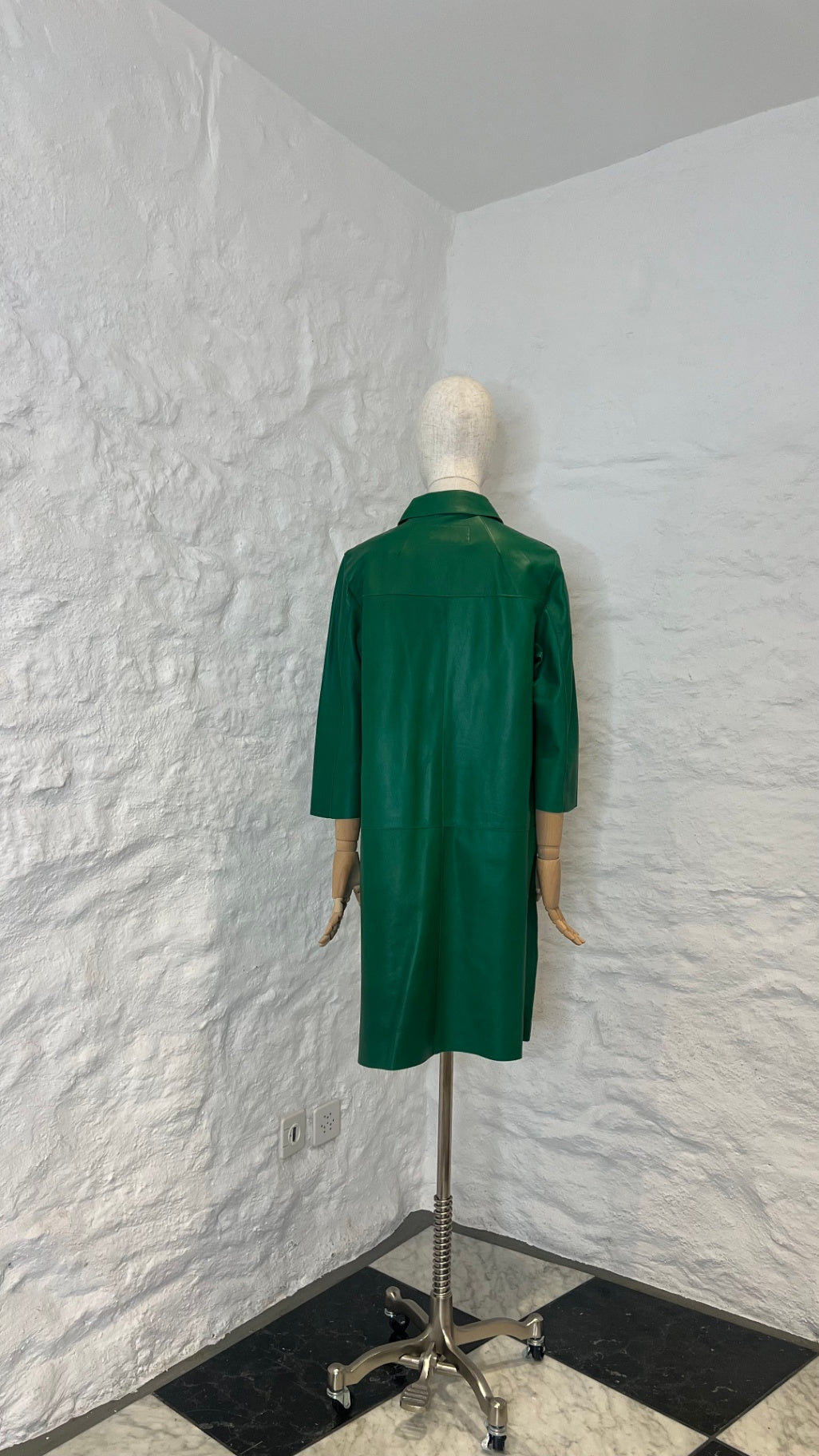 Pre-Loved RIANI Lederkleid Grün