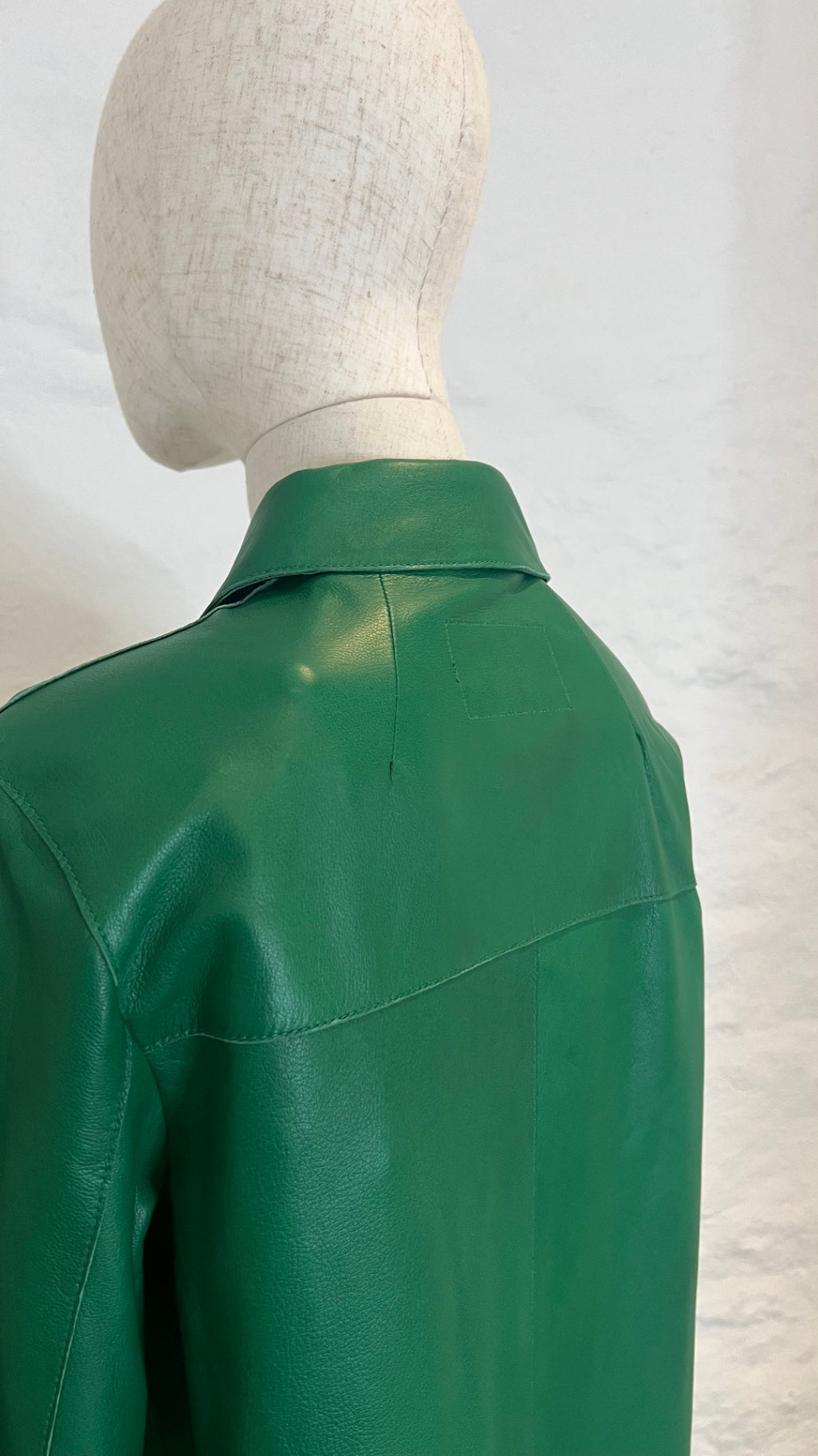 Pre-Loved RIANI Lederkleid Grün