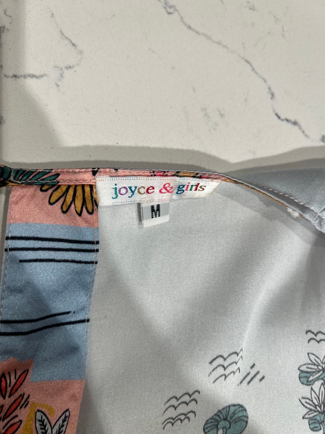 Pre-Loved Joyce & Girls Seidenkleid mit Jungle-Print