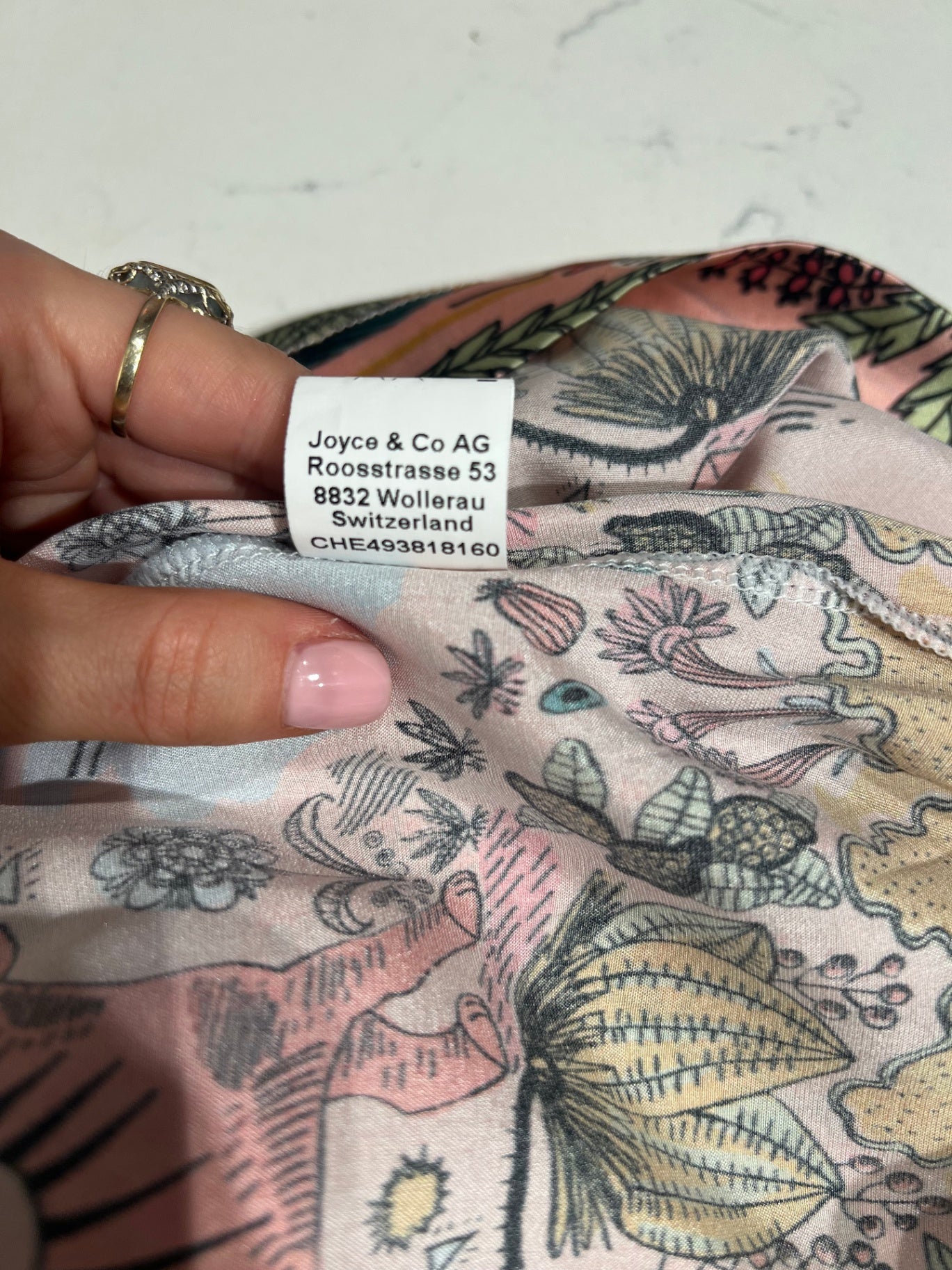 Pre-Loved Joyce & Girls Seidenkleid mit Jungle-Print