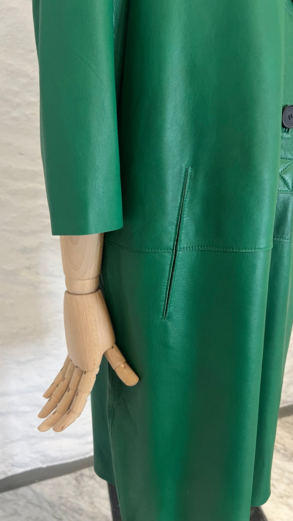 Pre-Loved RIANI Lederkleid Grün