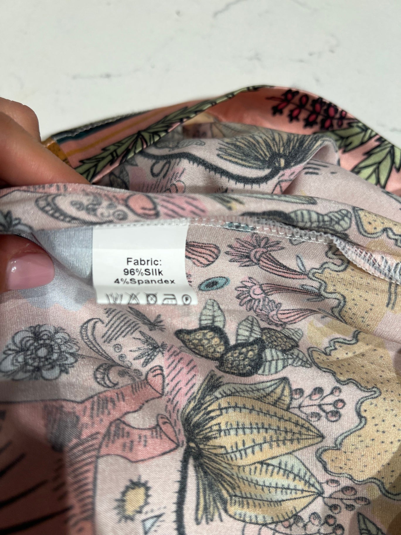 Pre-Loved Joyce & Girls Seidenkleid mit Jungle-Print