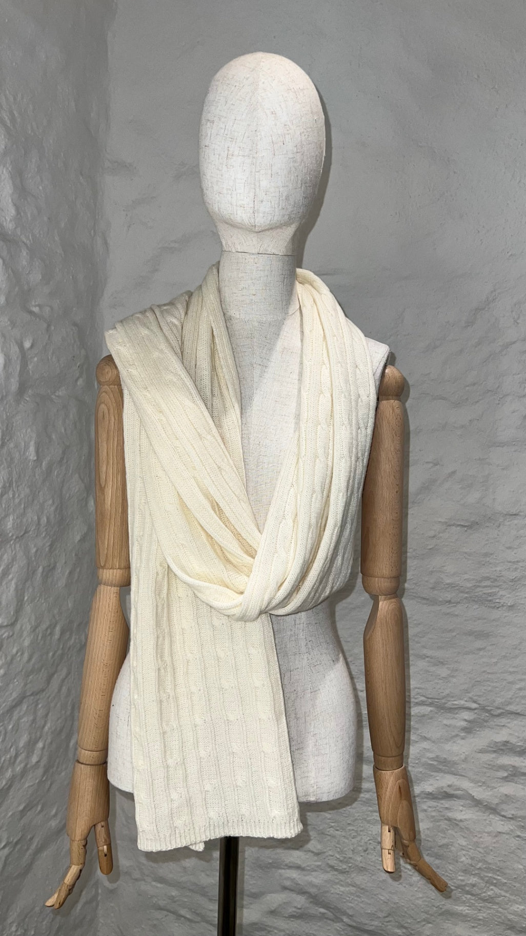 Rosi Collection Strickschal DAKOTA Ecru