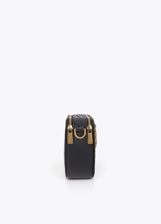Lola Casademunt Crossbody-Bag geflochten Schwarz