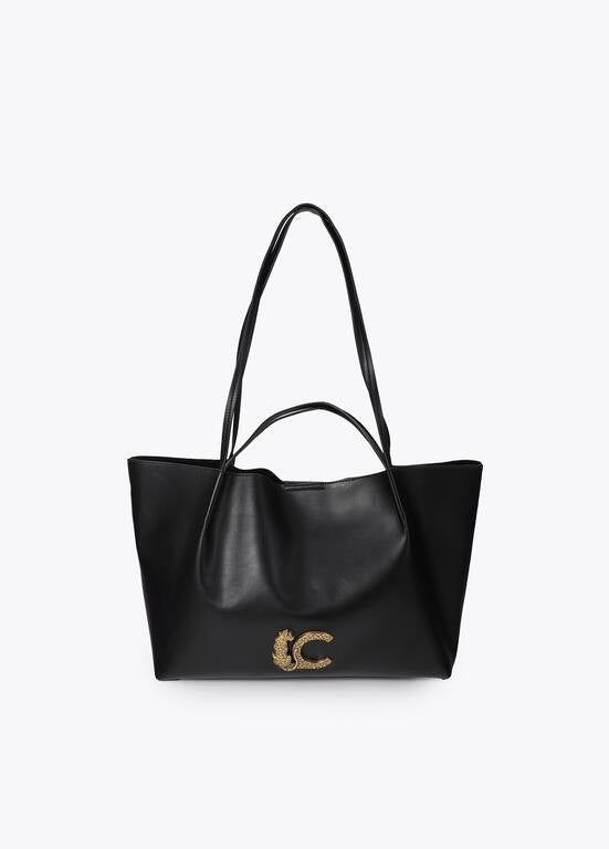 Lola Casademunt Shopper Lederoptik, Doppelhenkel Schwarz