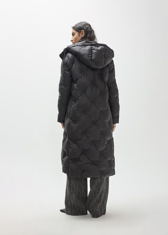 Lola Casademunt Langer Steppmantel mit Stickerei