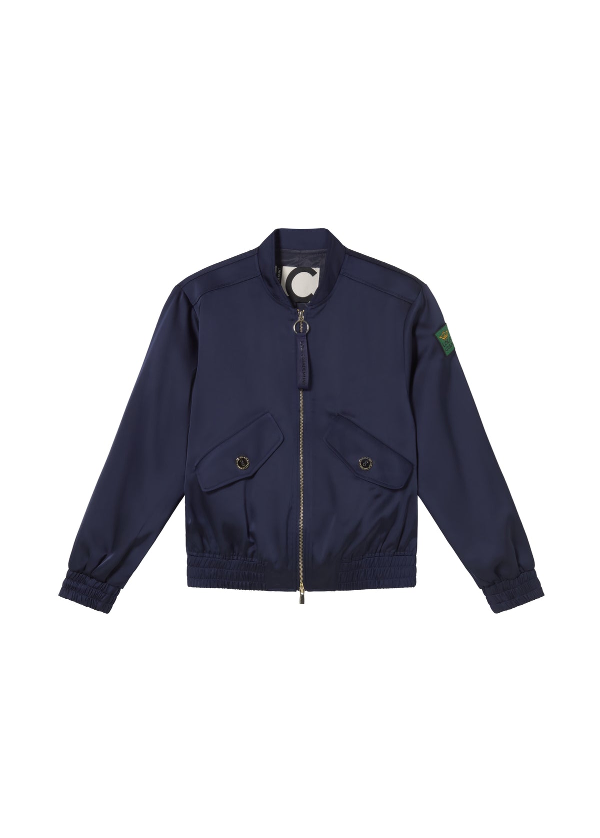 Lola Casademunt Bomberjacke Satin Marineblau