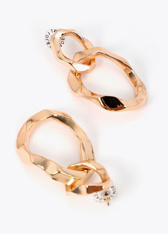 Lola Casademunt Ohrring strukturiert "Washer" Gold