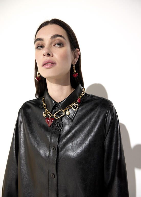 Lola Casademunt Kettenhalskette mit Anhängern Metallic-Mehrfarbig