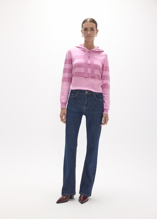 Lola Casademunt Jeans mit bestickter Gesässtasche Denim-Blau