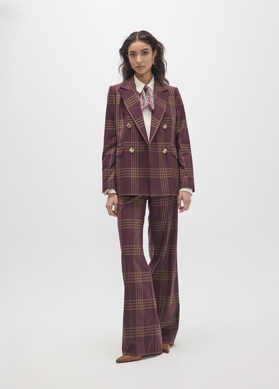 Lola Casademunt Blazer "American Window Painting" Weinrot