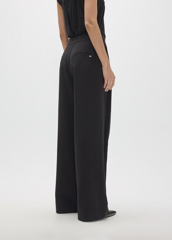 Lola Casademunt Plissee-Hose mit Schnallendetail Schwarz