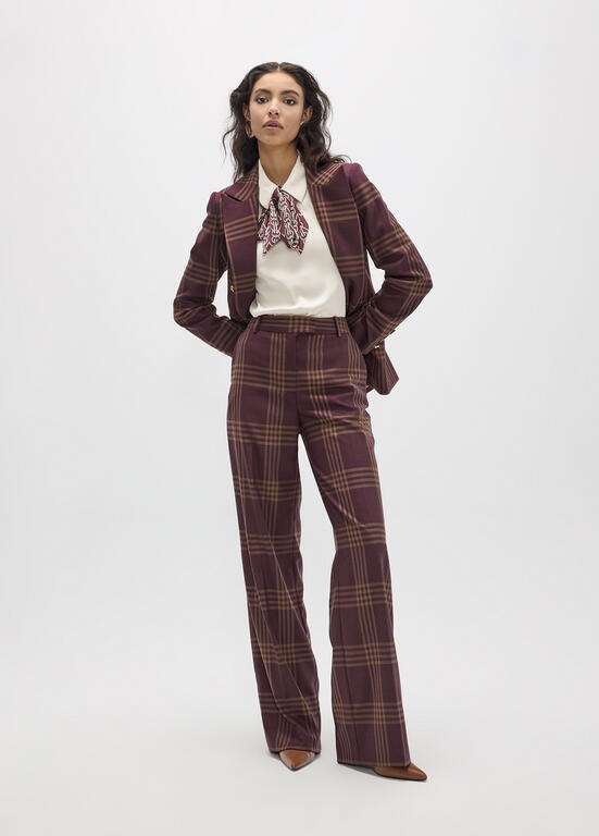 Lola Casademunt Blazer "American Window Painting" Weinrot