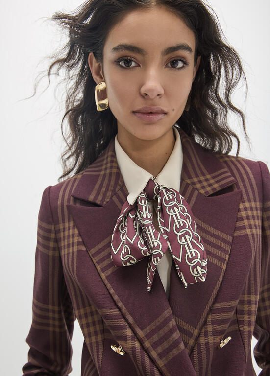 Lola Casademunt Blazer "American Window Painting" Weinrot