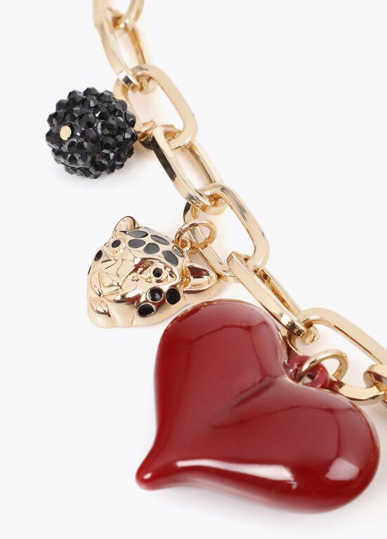 Lola Casademunt Kettenhalskette mit Anhängern Metallic-Mehrfarbig
