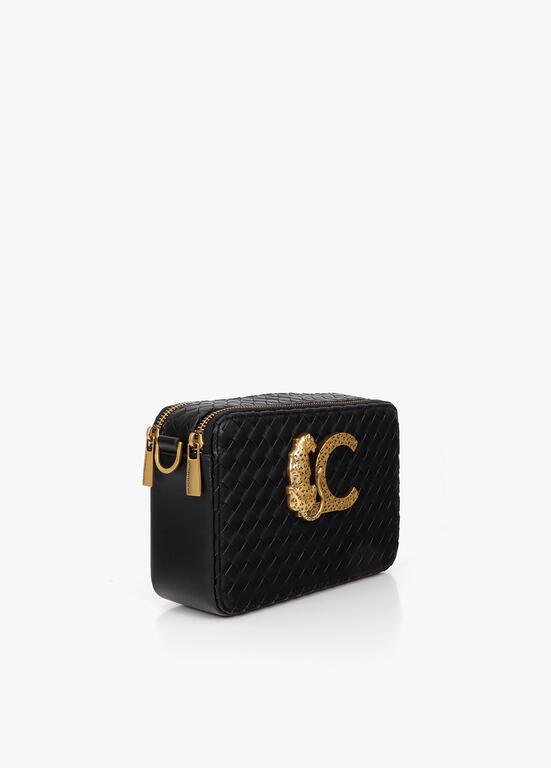 Lola Casademunt Crossbody-Bag geflochten Schwarz