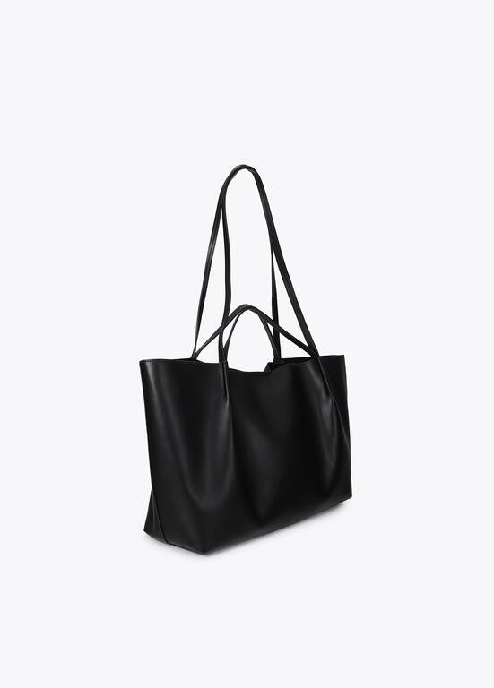 Lola Casademunt Shopper Lederoptik, Doppelhenkel Schwarz