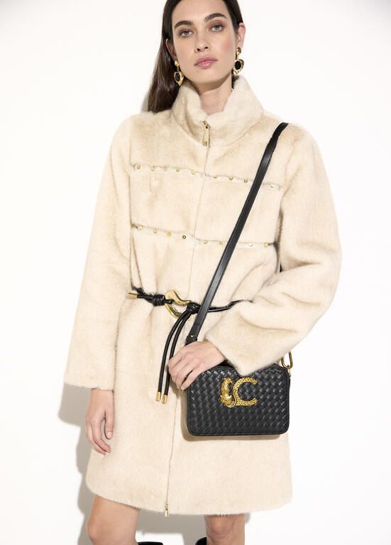 Lola Casademunt Crossbody-Bag geflochten Schwarz