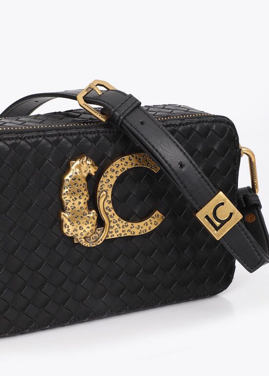 Lola Casademunt Crossbody-Bag geflochten Schwarz