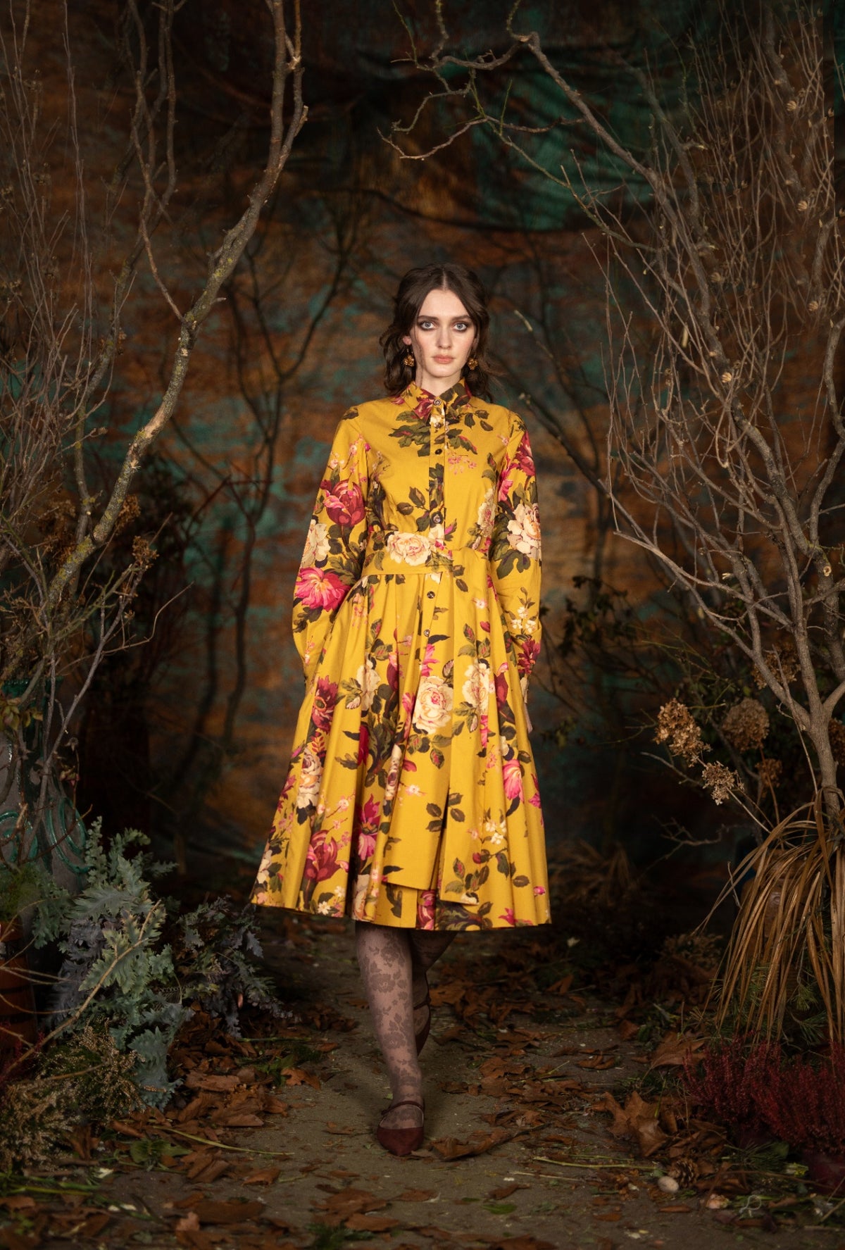 Lena Hoschek Freya Kleid Mustard