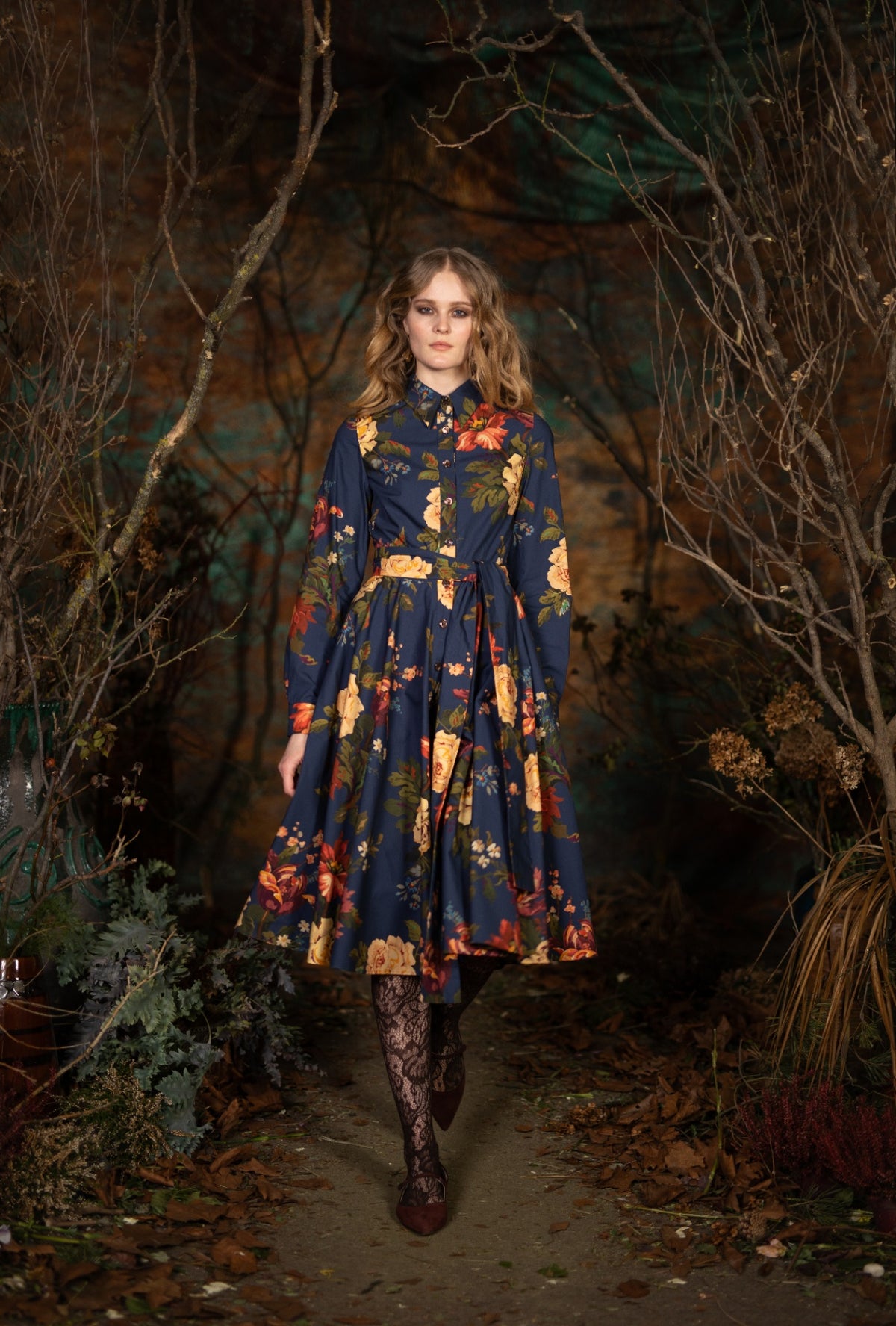 Lena Hoschek Freya Kleid Navy